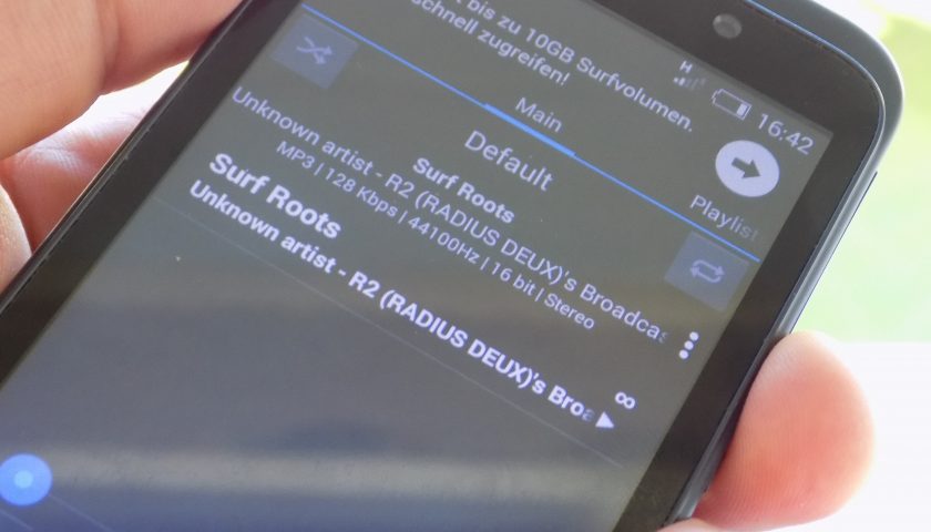 Da Beef as known as DeaDBeef, die Android Application für Sreaming Radios